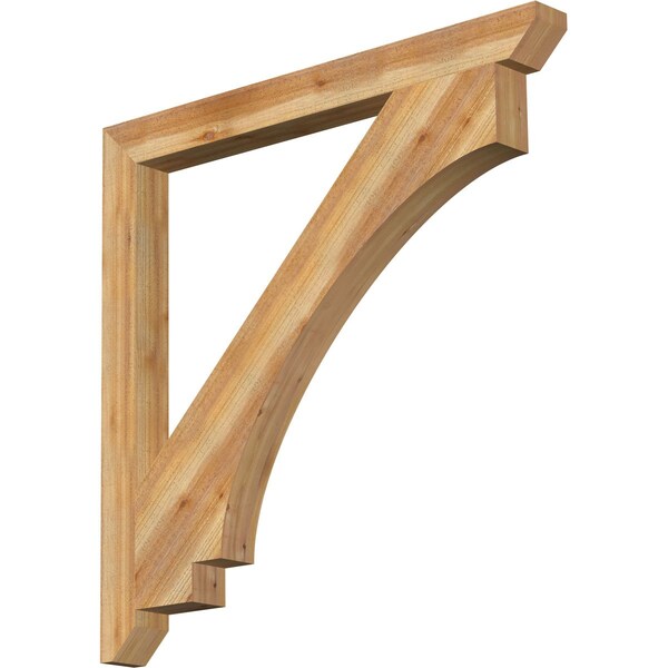 Ekena Millwork Imperial Slat Rough Sawn Bracket, Western Red Cedar, 4"W x 46"D x 46"H BKT04X46X46IMP06RWR - main